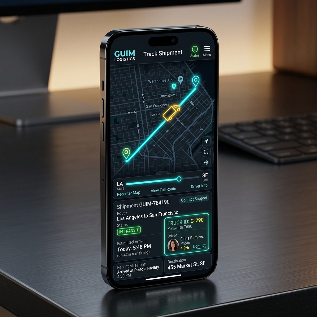GUIM Logistics — Truck Monitoring App